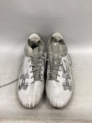 Used Under Armour LAX Cleats Mens White Senior 12 11851-S000040656
