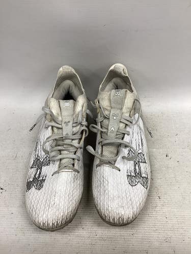 Used Under Armour LAX Cleats Mens White Senior 10 11851-S000040655