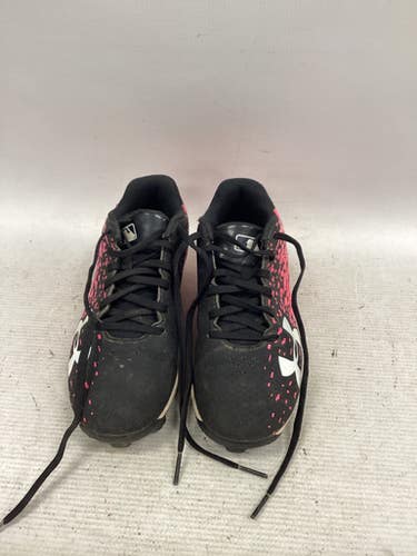 Used Under Armour SOFTBALL CLEAT BB/SB Cleats Black And Pink Junior 01 11851-S000040651