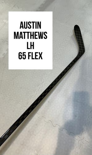 Senior(1x)Left Matthews 65 Flex ProBlackStock™ Toe Pattern Unbranded Pro Stock Hockey Sticks