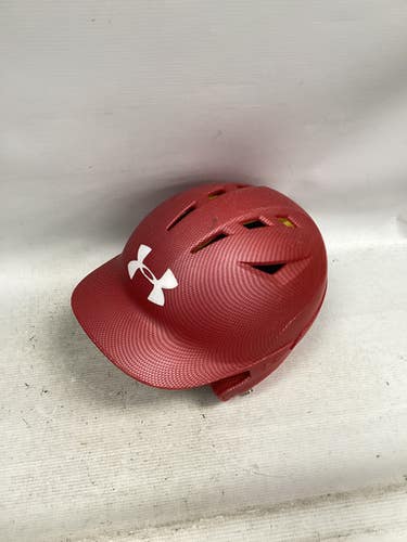 Used Under Armour CHARGED Batting Helmet No Mask Red One Size 11851-S000040586