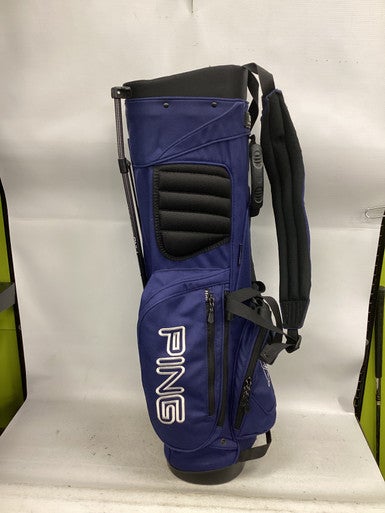Used Ping 4 SLOT STAND BAG Mens Stand Bag Navy Blue 11851-S000040454