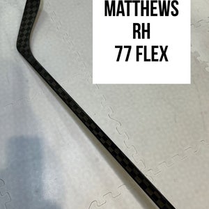 Senior(1x)Right Matthews 77 Flex Toe Pattern ProBlackStock™ Unbranded Pro Stock Hockey Sticks
