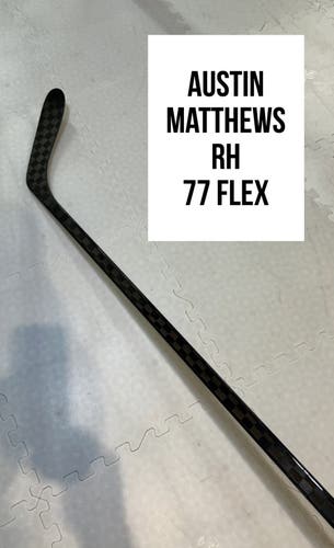 Senior(1x)Right Matthews 77 Flex Toe Pattern ProBlackStock™ Unbranded Pro Stock Hockey Sticks