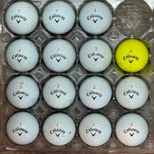 15 Callaway Chrome Tour X Golf Balls - 4A Near-Mint Condition