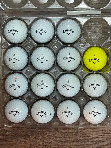 15 Callaway Chrome Tour X Golf Balls - 4A Near-Mint Condition