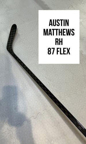 Senior(1x)Right Matthews 87 Flex ProBlackStock™ Toe Pattern Unbranded Pro Stock Hockey Sticks