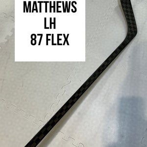 Senior(1x)Left Matthews 87 Flex Toe ProBlackStock™ Toe Pattern Unbranded Pro Stock Hockey Sticks