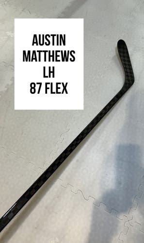 Senior(1x)Left Matthews 87 Flex Toe ProBlackStock™ Toe Pattern Unbranded Pro Stock Hockey Sticks