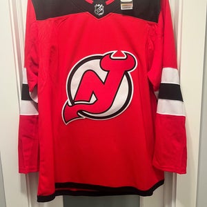 New Jersey Devils Adidas NHL Authentic Hockey Jersey 54 Red Home