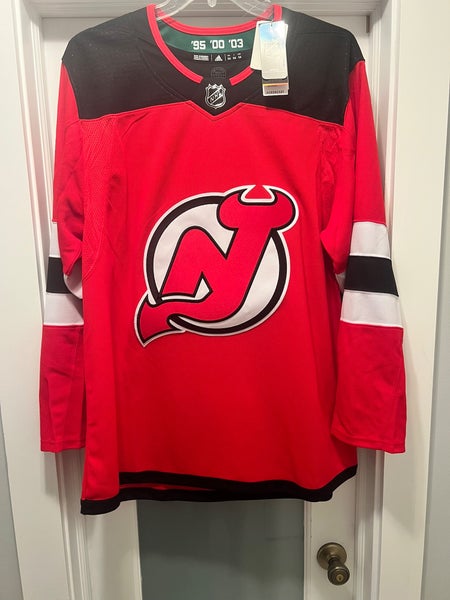 New Jersey Devils Adidas NHL Authentic Hockey Jersey 54 Red Home