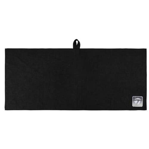 NEW TaylorMade Magnet TBug Black 17x40 Players Golf Towel