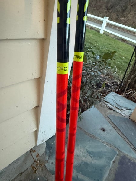 46in (115cm) Leki Racing World Cup Lite SL Ski Poles (Used)