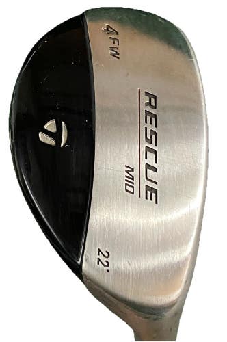 TaylorMade TP Rescue Mid 4 Fwy Hybrid 22 RH Tour Preferred Stiff Steel 39.5 Nice