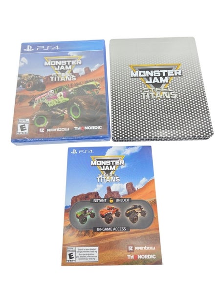 Monster Jam Steel Titans with Steelbook Sony PlayStation 4 PS4 Brand New Sealed