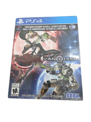 Bayonetta & Vanquish 10th Anniversary Steelbook Edition PS4 BRAND NEW SEALED