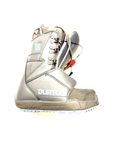 Used Burton PROGRESSION Womens Snowboard Boots Grey Senior 5 11860-S000301536