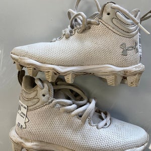 Used Under Armour Youth FB Cleats White Youth 10.0 11860-S000301535