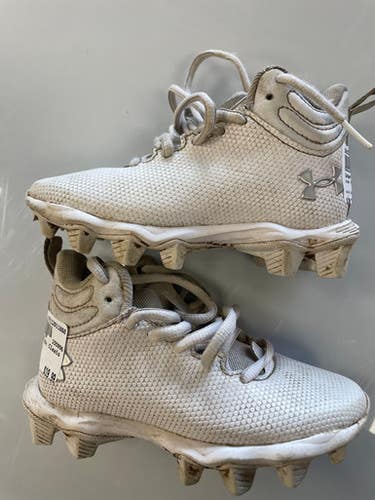 Used Under Armour Youth FB Cleats White Youth 10.0 11860-S000301535