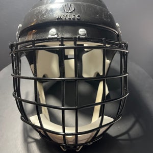 Mylec Street Hockey Black Helmet with Cage Sr 151