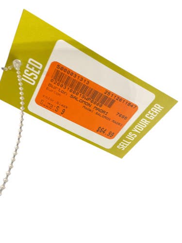 Used Burton SALOMON MAORI Mens Snowboard Boots Black Senior 9 11847-S000031313