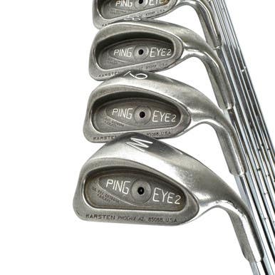 Used Ping EYE 2 BLACK DOT Mens Iron Set RH 3I-PW 11506-S000288590