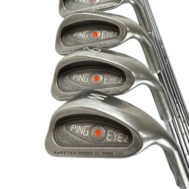 Used Ping EYE 2 ORANGE DOT Mens Iron Set RH 3I-PW 11506-S000290885