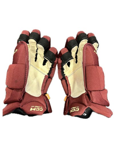 NHL Arizona Coyotes Maroon CCM HGPJSPP FT1  Pro Stock Gloves 14"