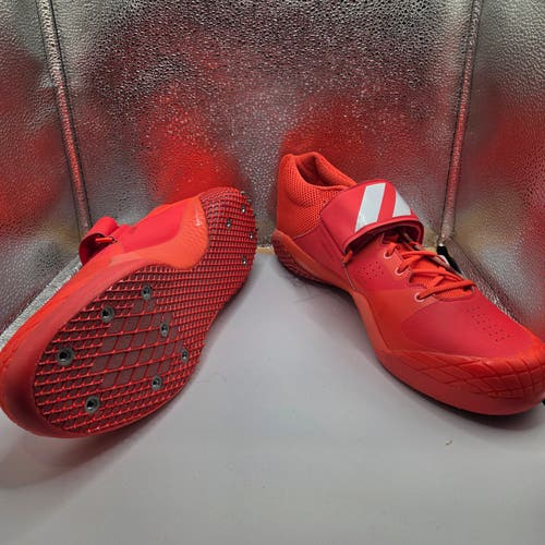 Adidas Red Track & Field High Jump Pole Vault Men's Track Shoes - M Size 15