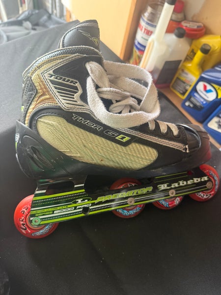Tour Thor G-1 Inline Goalie Skates Regular Width Size 4 (Used)