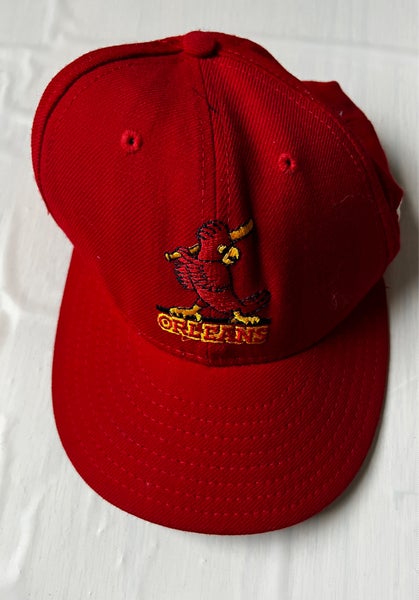 Autographed Orleans Firebirds New Era 59FIFTY Cap Cape Cod Baseball League red