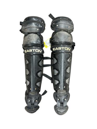 Used Easton Adult Catchers Shinguards - Black 11835-S000201473