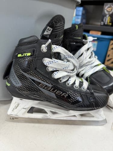 2024 Bauer Elite Hockey Goalie Skates Regular Width Size 3.5 (Used)