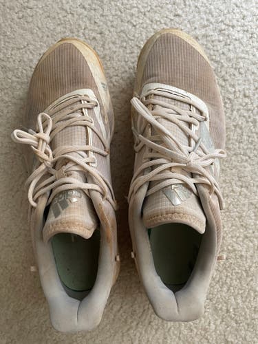 White Men's Size 10.5 Adidas Adizero Turf Shoes (Used)