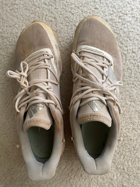 White Men's Size 10.5 Adidas Adizero Turf Shoes (Used)