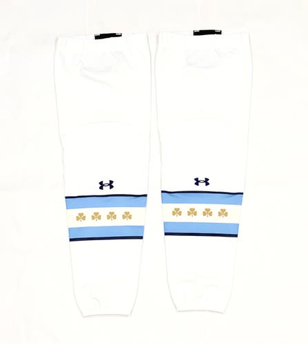 New Notre Dame Under Armour Frozen Confines Game Socks - Medium