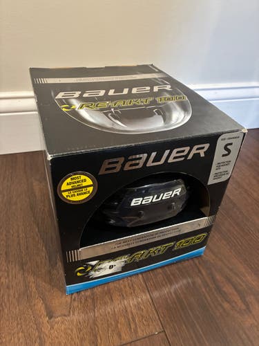 Bauer Re-Akt 100 Helmet Pro Stock (New) Senior Small - Columbus Blue Jackets Navy Blue