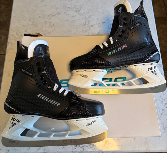Cam Fowler Pro Stock Bauer Supreme Shadow skates.