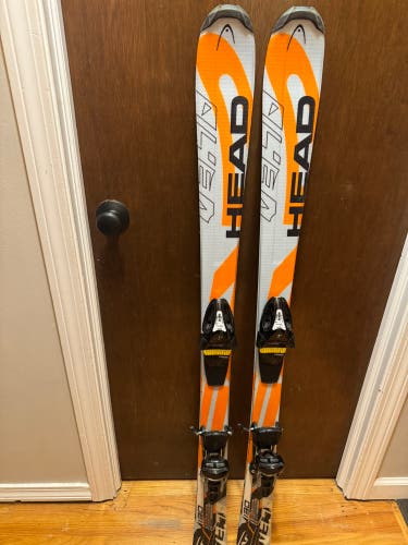 Unisex HEAD 130 cm All Mountain Skis With Bindings Max Din 10 (Used)