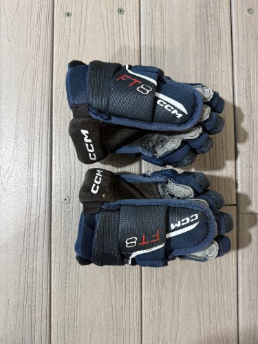 CCM Jetspeed FT8 Junior Gloves – Navy – 3 Months Old (Used)