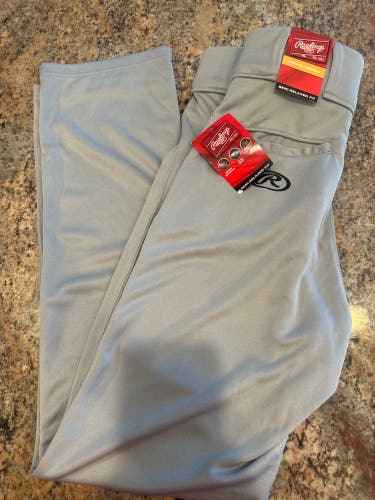 Gray Men's Small Adult Rawlings Game Pants (New)