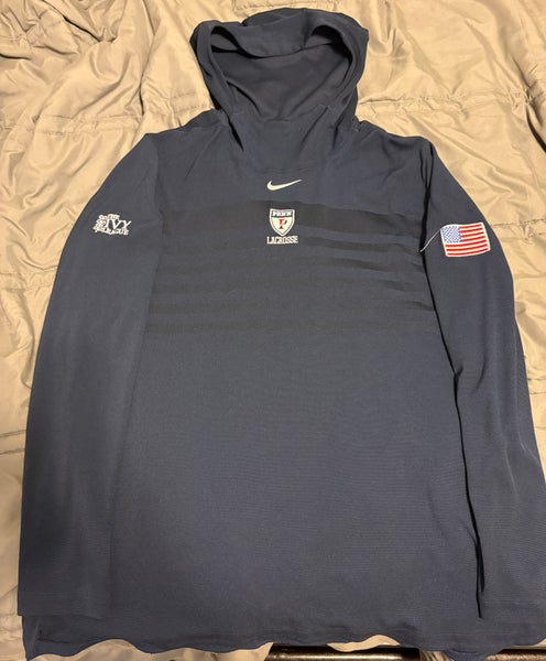 UPenn Lacrosse Nike Long Sleeve Tee With Hood