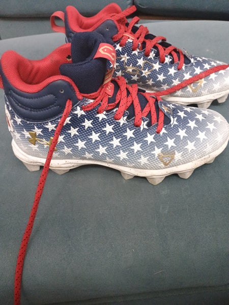 Unisex 5Y (Big Kids / Youth) Under Armour High Top Molded Cleats (Used)
