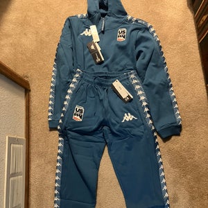 Brand New US Ski Team Kappa Sweat Suit (top and bottom)