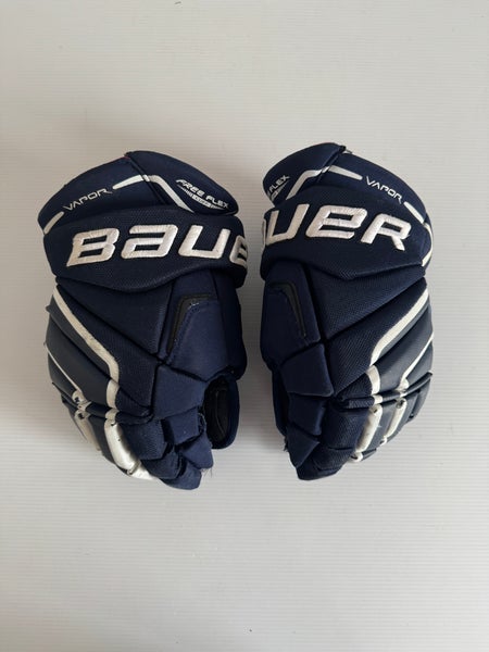 Used 13" Bauer Vapor APX2 Gloves - Navy Blue