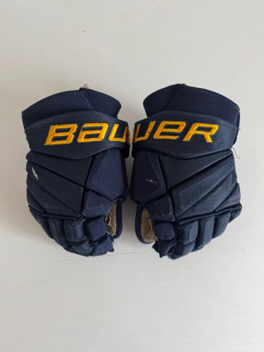 Used 13" Bauer Vapor Pro Team Gloves - Navy Blue