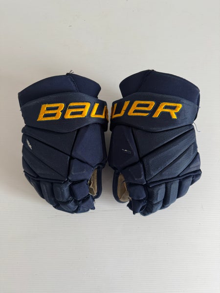 Used 13" Bauer Vapor Pro Team Gloves - Navy Blue