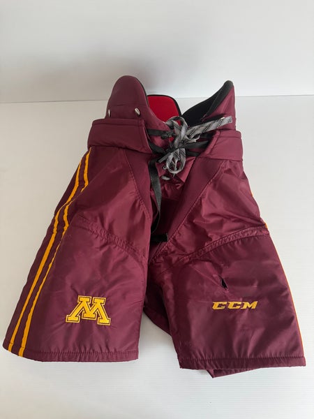 Used Women's Large CCM HPWM2 Pro Stock Hockey Pants - Maroon/Gold