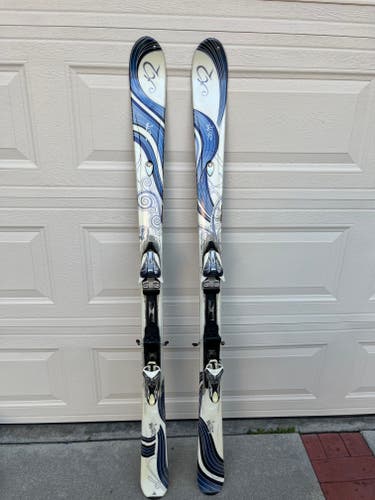Women's All Mountain 163 cm K2 Lotta Luv Skis With Bindings Max Din 12 (Used)