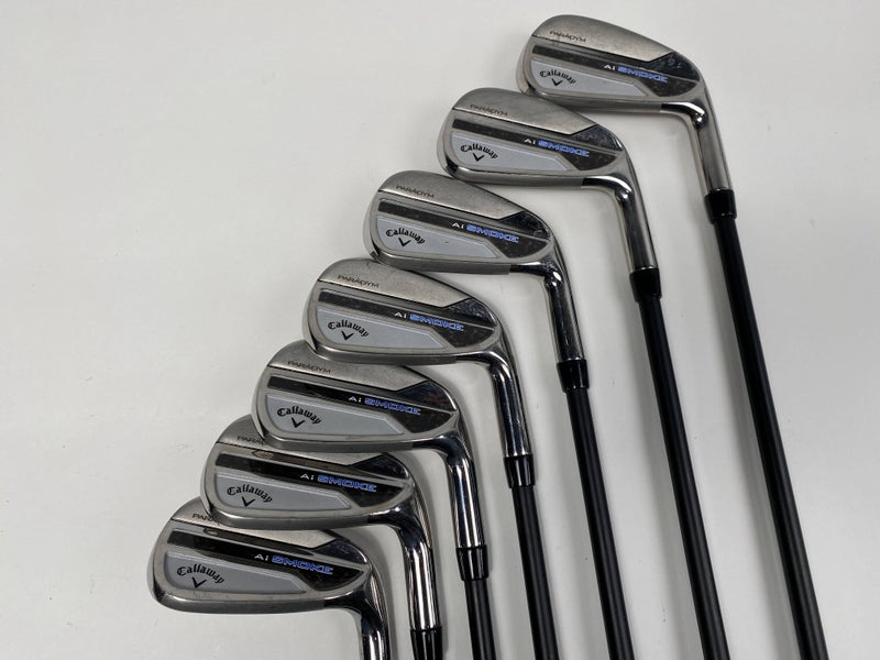 Callaway Paradym Ai Smoke Iron Set 5-PW+GW PX Cypher Fifty 5.0 Regular RH